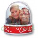 Glob foto Love personalizabil cu 2 poze
