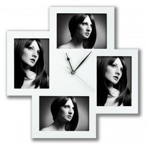 Ceas Bergamo personalizabil cu 4 fotografii 13x18